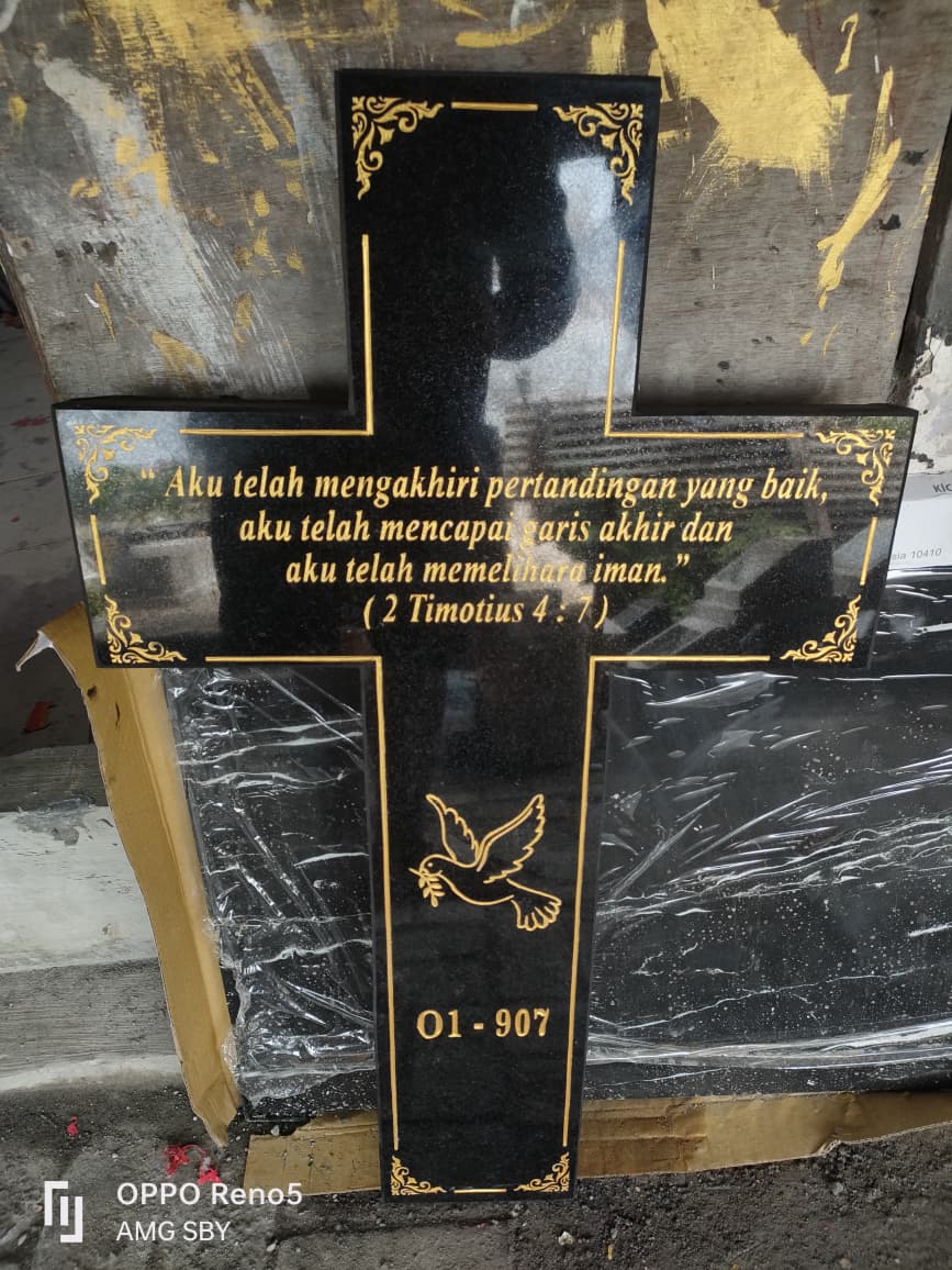 Gal-5 Salib Makam Granit Marmer Import